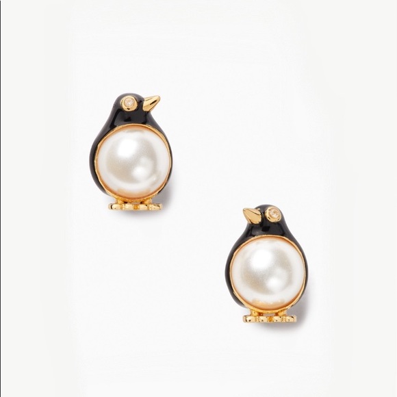 ♠️Kate Spade Pearl Penguin Arctic Friends Stud NWT